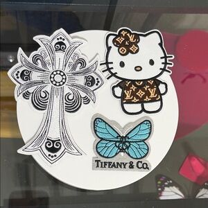 3 fashion patches iron on